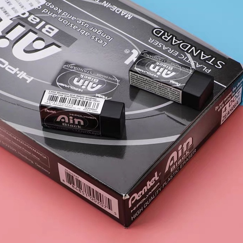 Tẩy Đen Gôm Đen Pentel AIN ZEATH Tẩy Sạch - Ít Bụi