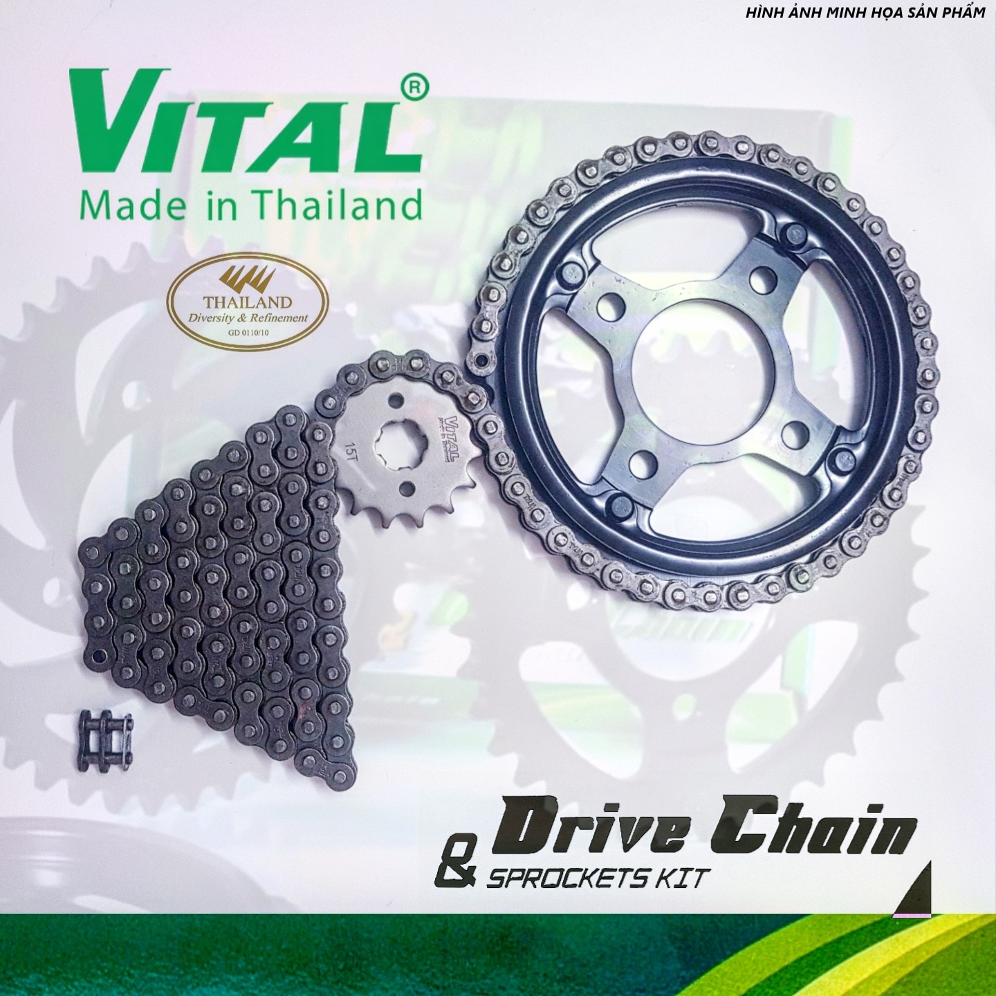 [HCM]SÊN NHÔNG DĨA HONDA WINNER 150 / WINNER V1 / WINNER X -9ly ( 428-120L 15T-44T)