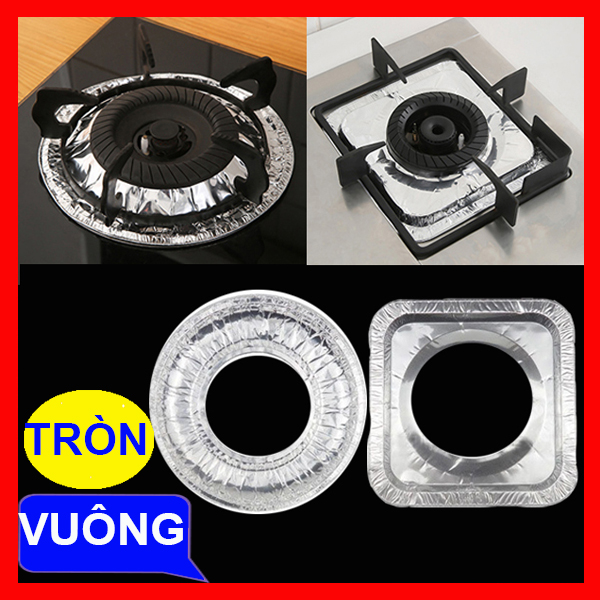 [HCM]Combo 10 Tấm Giấy Bạc Lót Bếp Ga Chắn Dầu Mỡ