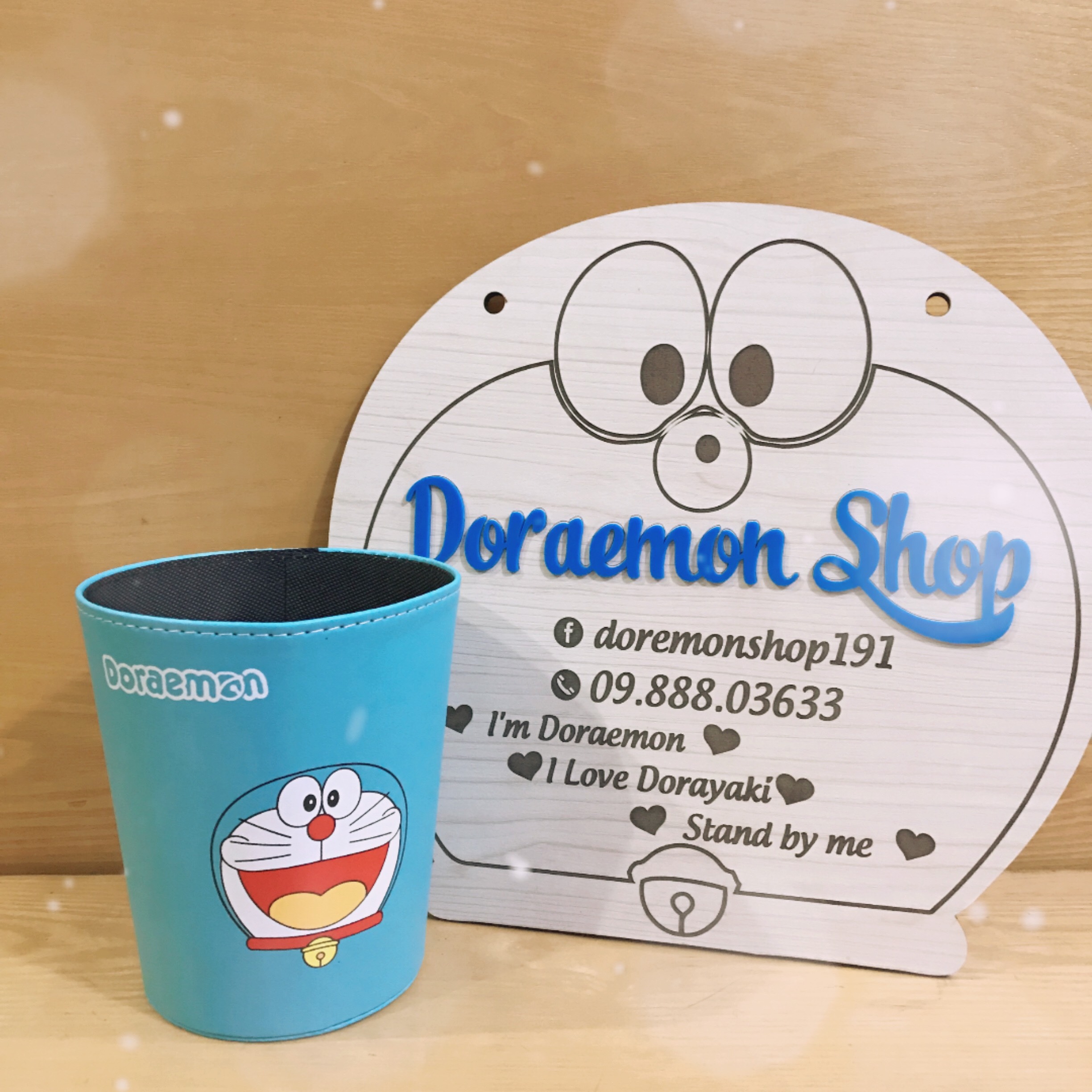 Thùng Rác Để Bàn Doremon Doraemon Thùng Đựng Đồ
