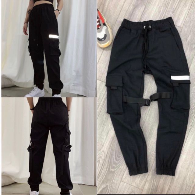 [HCM][Free Ship+Video thật] Quần jogger kaki túi hộp phản quang