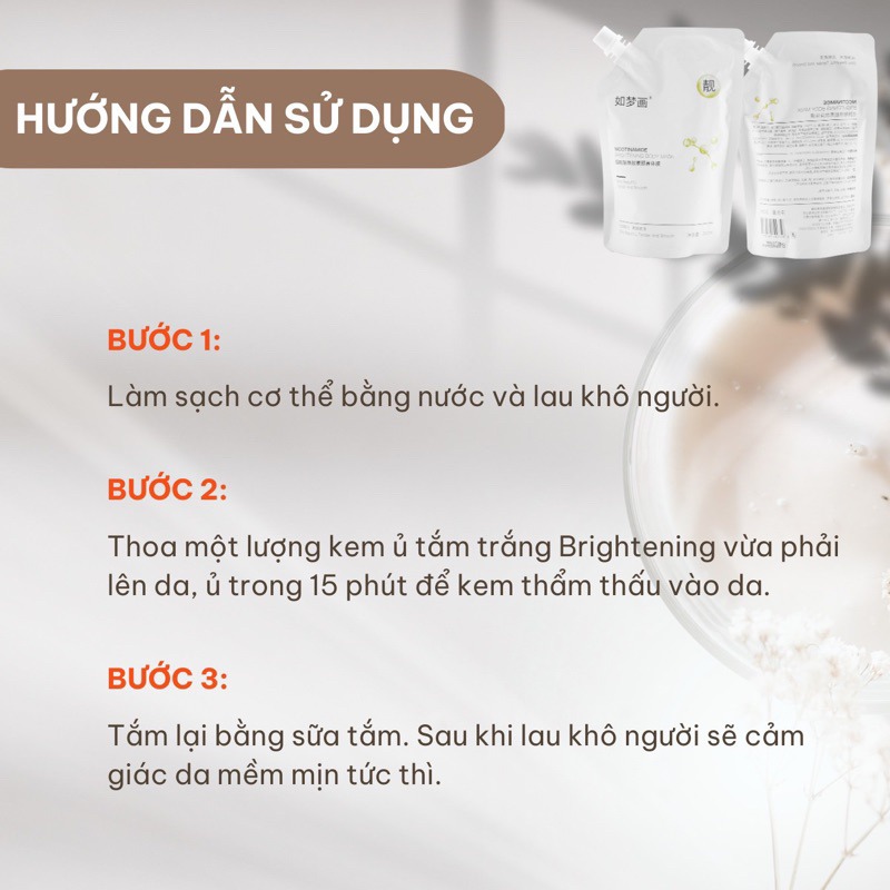 Ủ trắng Body Hunmui gói 300ml