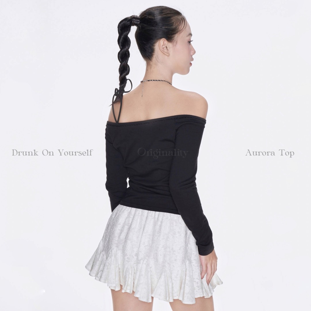 ORIGINALITY-ÁO THUN DÀI TAY TRỄ VAI-AURORA TOP
