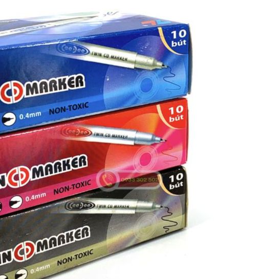 BÚT CD LÔNG DẦU THIÊN LÔNG GỒM 3 MÀU