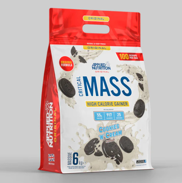 Sữa tăng cân tăng cơ cho người gầy critical mass 6kg vị dâu applied nutrition