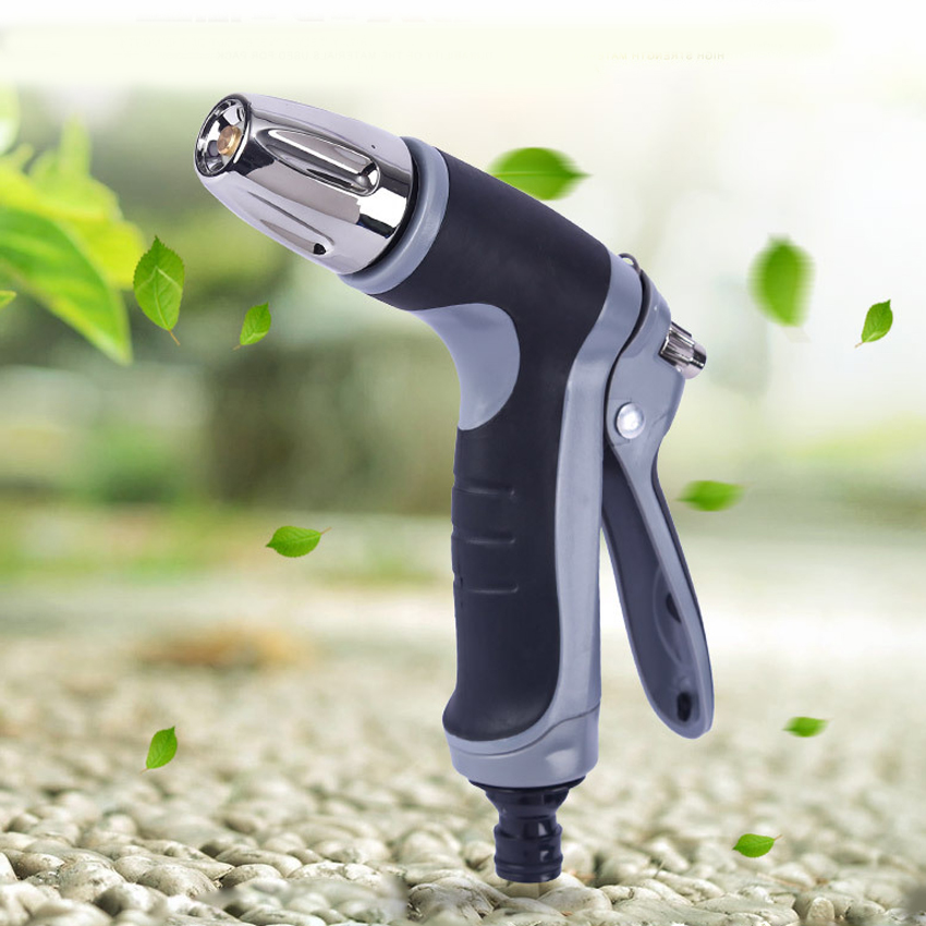 Vòi xịt tưới cây, vòi xịt rửa xe, bộ dây và vòi xịt tăng áp rửa xe 817576 (dây xanh-nối xanh)