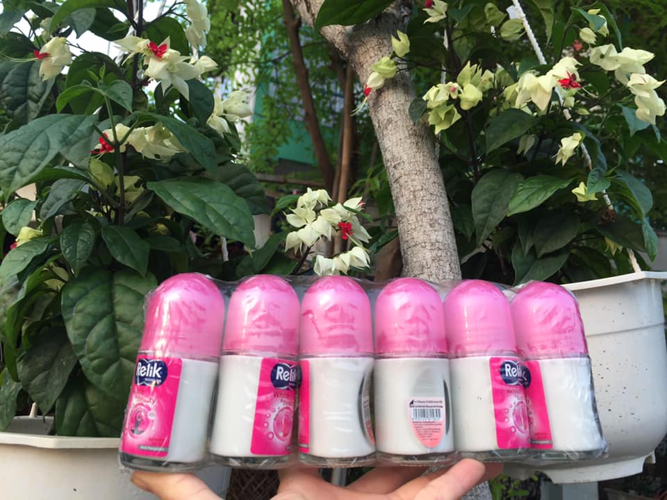 Combo 2 chai lăn nách khử mùi trắng da Relik 25 ml