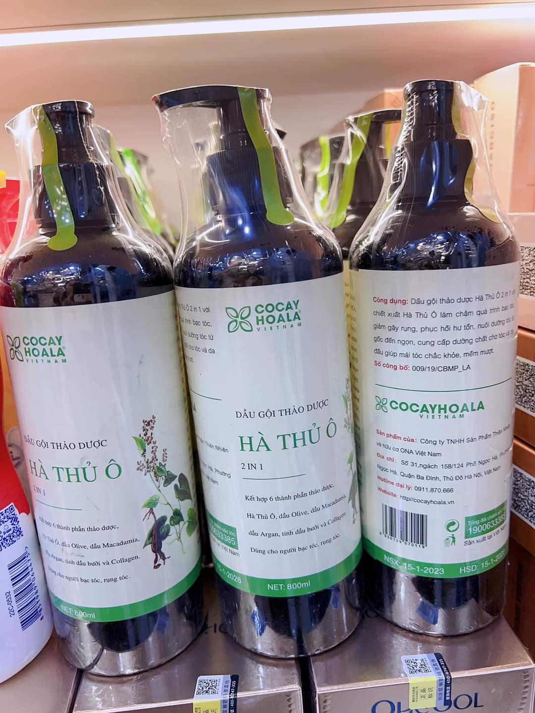 Dầu gội thảo dược hà thủ ô