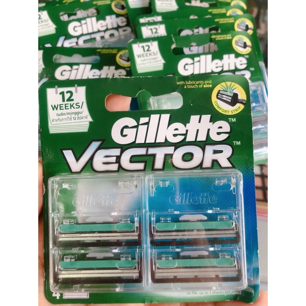 Lưỡi dao cạo Gillette Vector 2 lưỡi kép, sản phẩm chất lượng, đảm bảo an toàn sức khỏe người dùng, cam kết cung cấp mặt hàng đang được săn đón trên thị trường giá rẻ