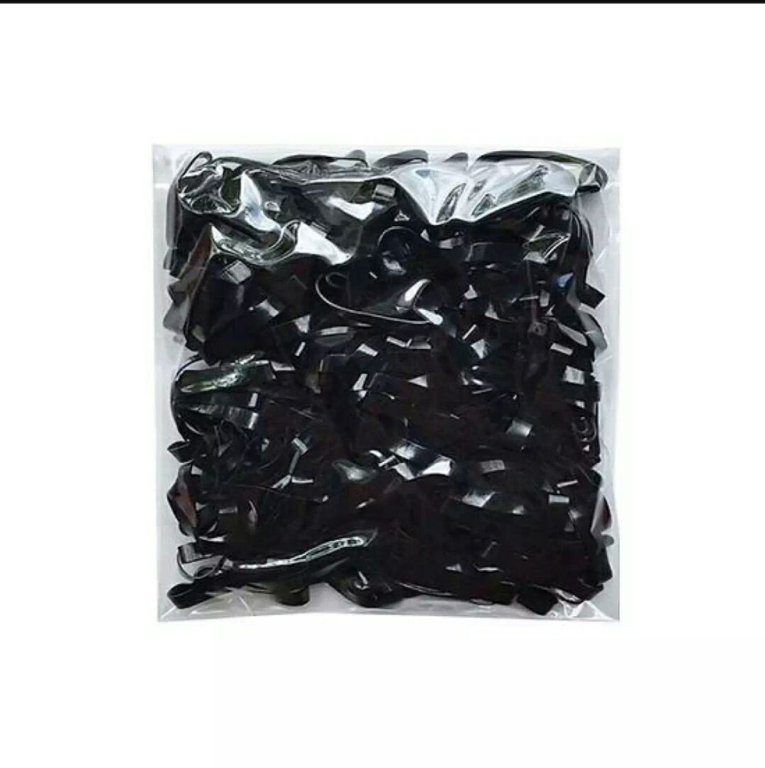 100g dây thun cột tóc màu đen loại 1, to dẻo (ảnh thật)