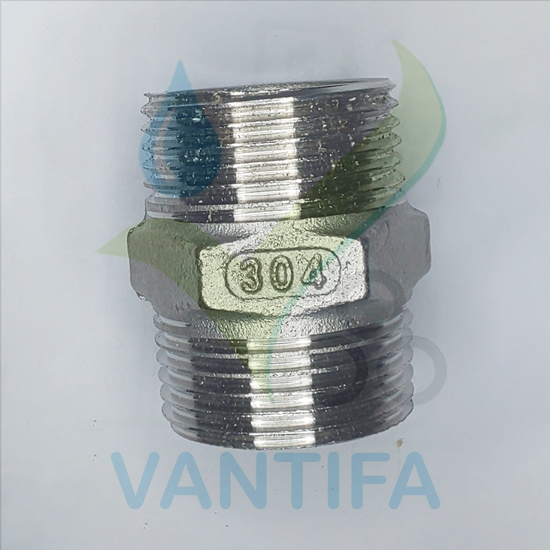 Nối Inox 2 Đầu Ren Ngoài  (21mm, 27mm, 34mm. 42mm, 49mm,...)