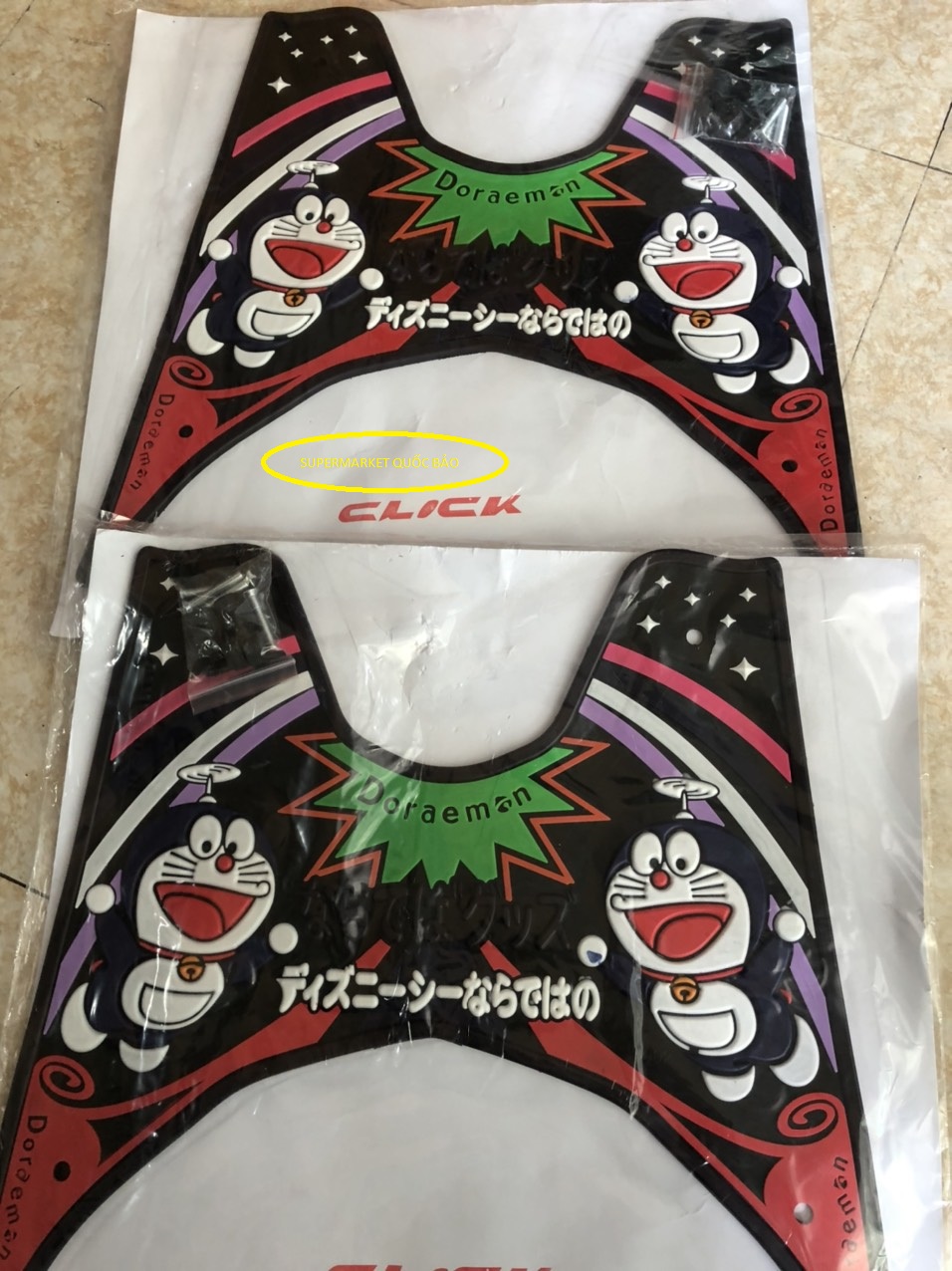 THẢM LÓT CHÂN DOREMON CHO XE VARIO, VISION 2014-2021 - SUPERMARKET QUỐC BẢO