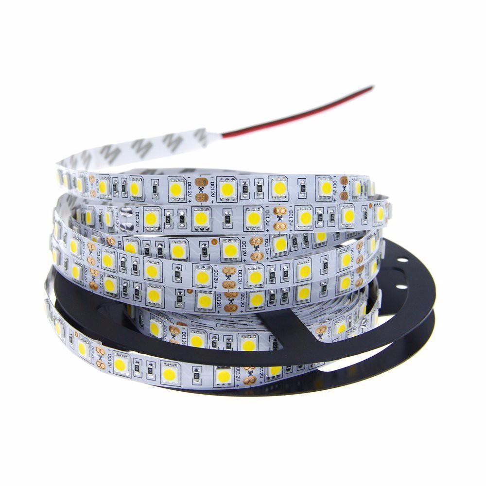Cuộn Led dây dán 5m 5050 phủ keo silicon 1 màu (không gồm nguồn)