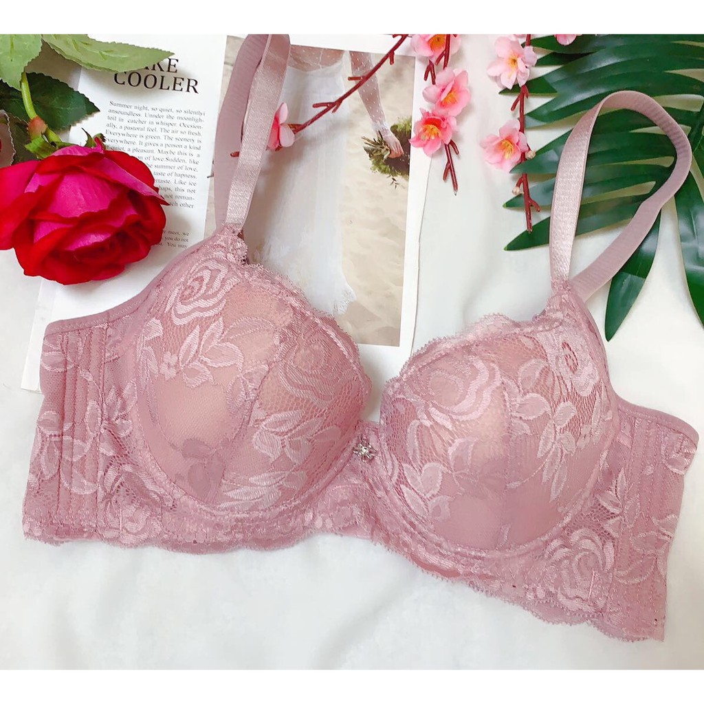 Áo lót ren cao cấp big size ren mỏng có gọng quả to bản lưng 4 móc cài 101#