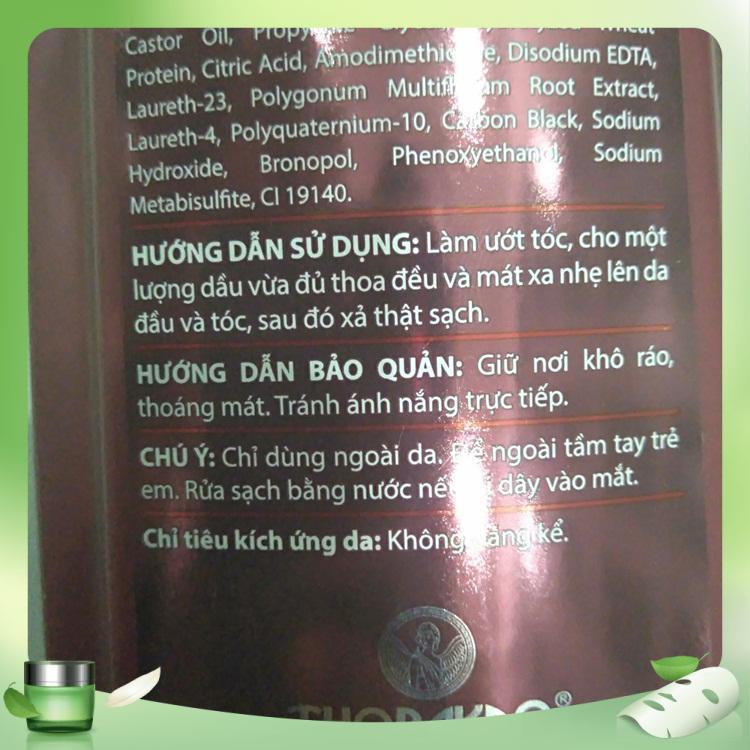 Dầu gội hà thủ ô Thorakao 400ml đẩy lùi tóc bạc sớm