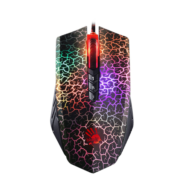 USB Optical Gaming Mouse For Bloody A70 A90 4000DPI Colorful Glare Wired Mice Professional Gamer Mouce
