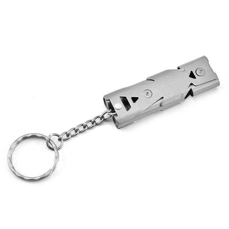 Móc khóa Còi Cứu Sinh Đi Phượt Inox