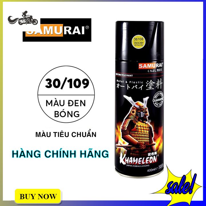 Sơn samurai 30/109 đen bóng