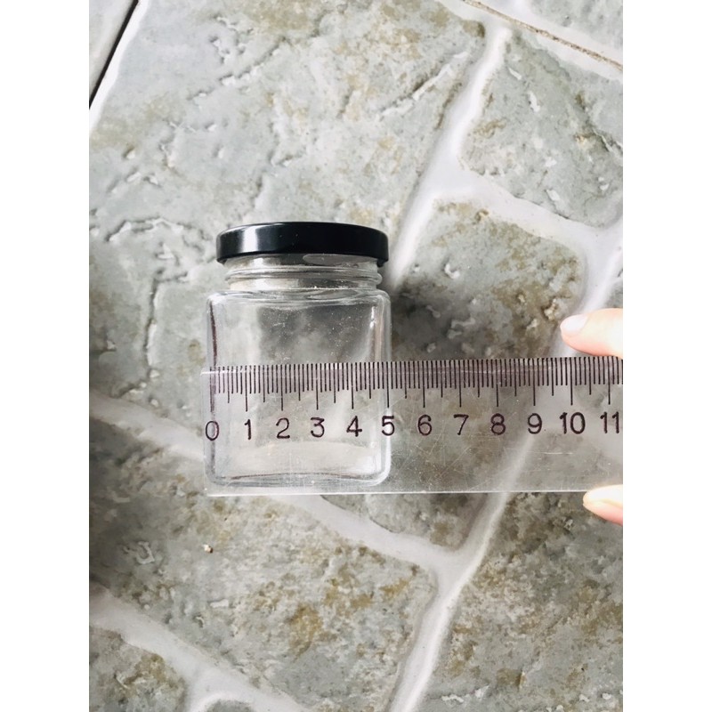 [HCM]combo 10 HỦ THUỶ TINH VUÔNG NẮP THIẾT 100ml