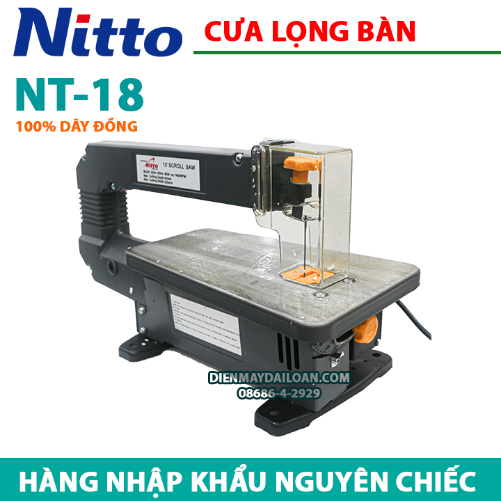 Máy cưa lọng bàn NITTO NT-18 (100% DÂY ĐỒNG)