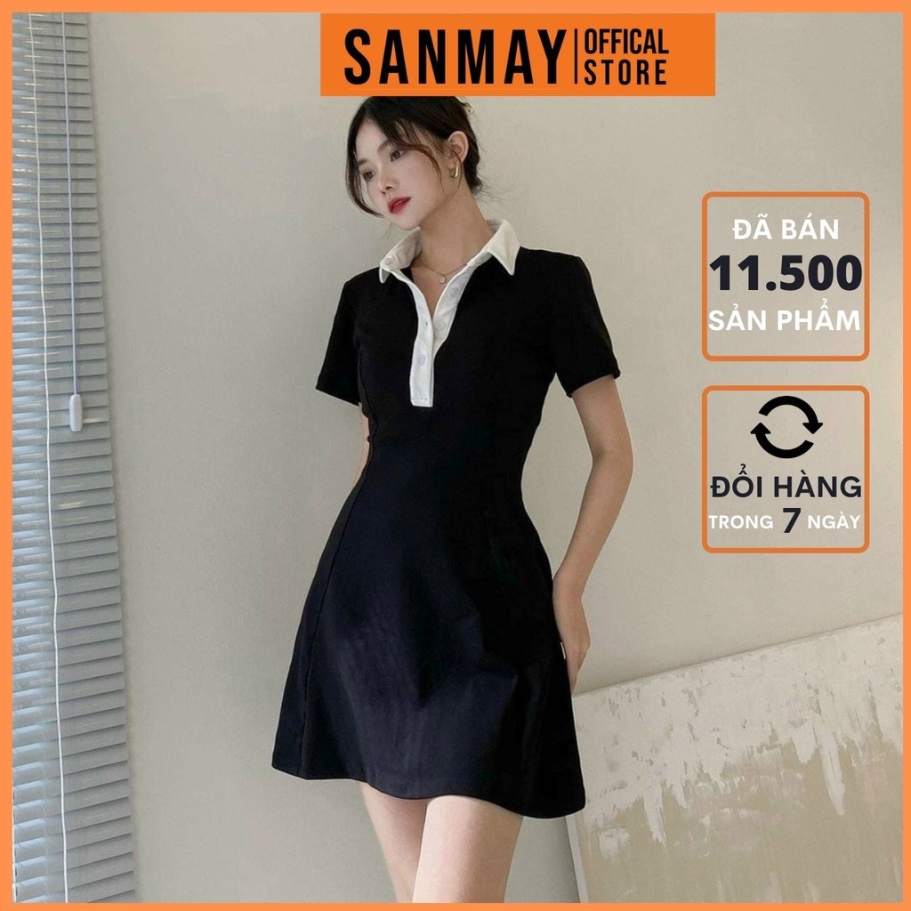 Váy polo dài tay vải tencel – ammofficial