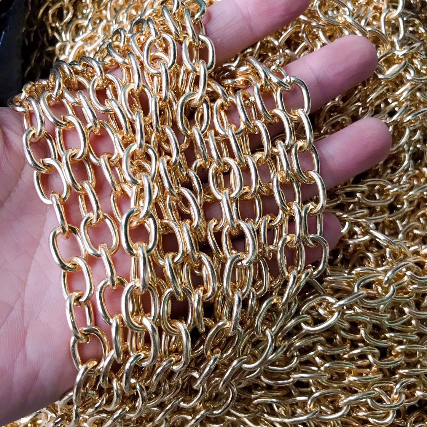 1m xích mài nhỏ màu vàng màu bạc