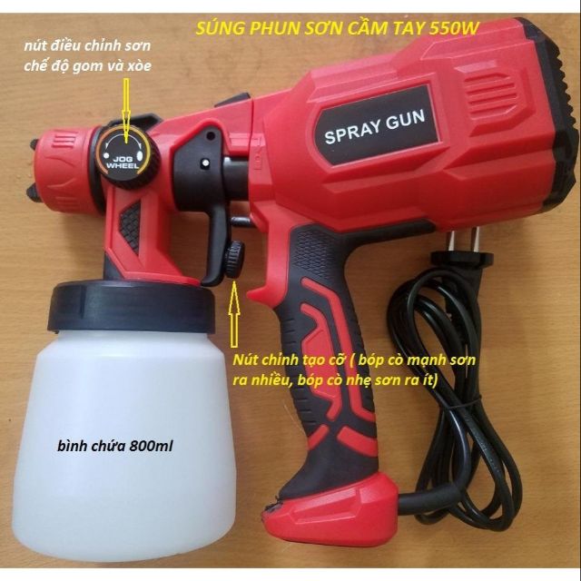 Máy Phun Sơn Điện Cầm Tay S.PAYGUN 550W