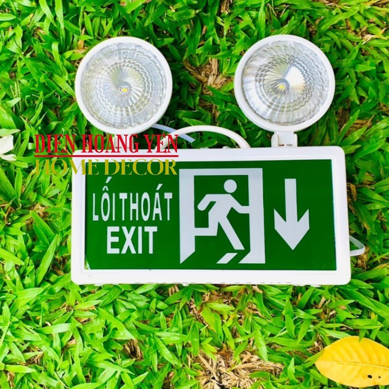 Đèn Sự Cố Khẩn Cấp Chiếu Sáng Kết Hợp Biển Chỉ Dẫn Thoát Nạn Exit