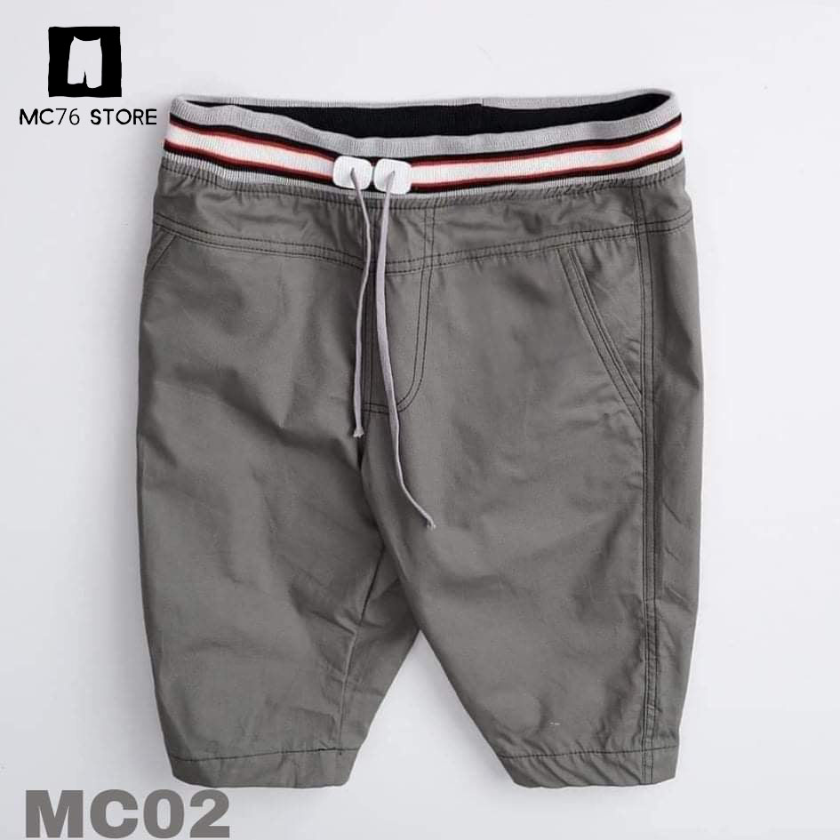 Quần Short Lưng Thun Nam Vải Kaki Mềm Mịn