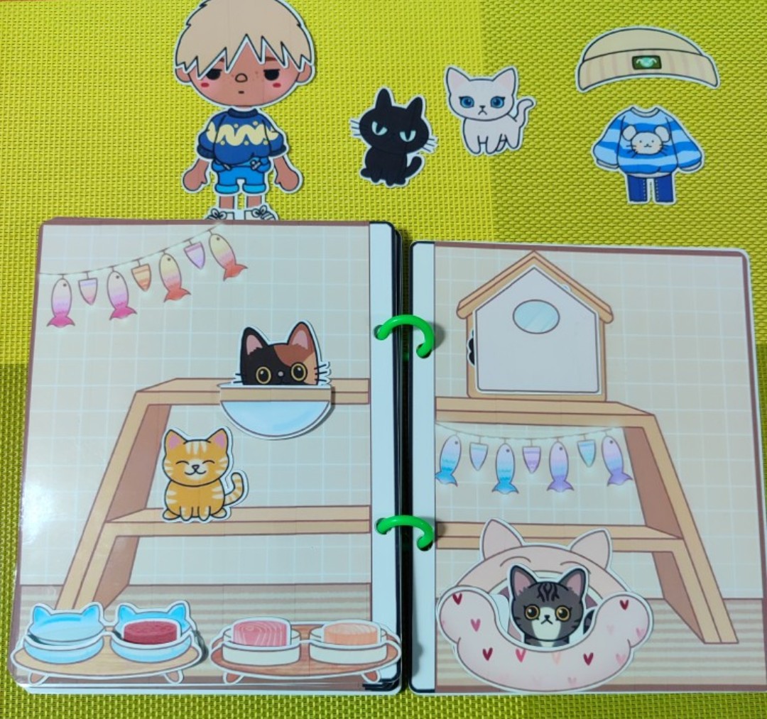 CandyHome Paper -búp bê giấy Cửa Hàng Mèo Con