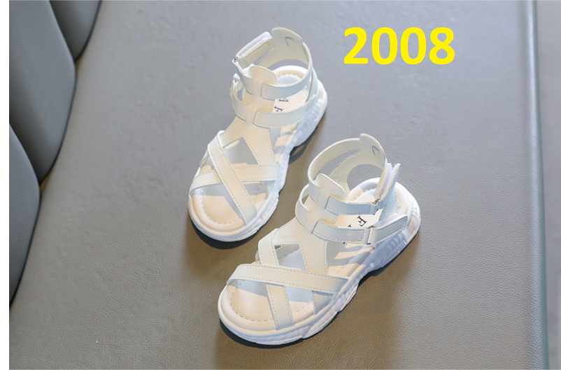 Giày chiến binh cực chất cho bé gái M2008 trắng đen