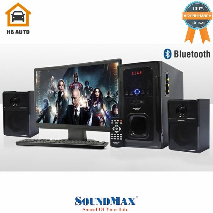 [FreeshipMAX] Loa Bluetooth Soundmax A-2119/2.1 60W RMS (Đen)