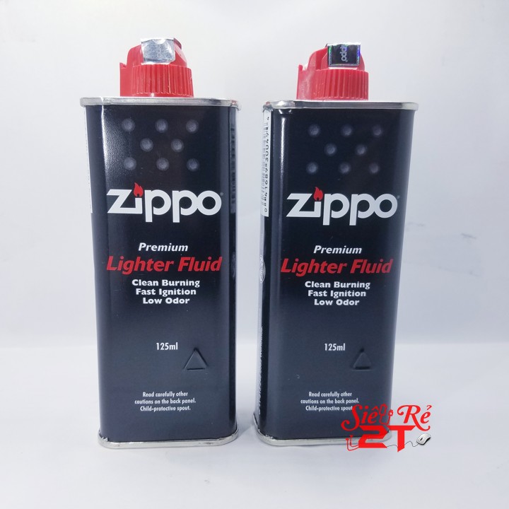 Combo 2 Xăng Zippo, 1 đá lửa, 1 bấc hàng chính hãng