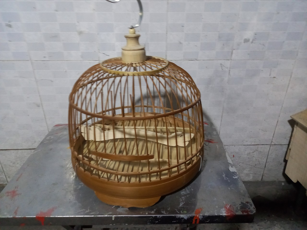 Lồng chim cu gáy bằng tre