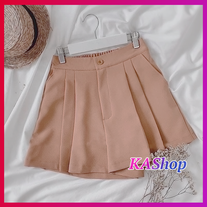 [HCM]Quần short váy 2 ly MẪU MỚI có lưng thun co giãn phía sau - Quần short 2 ly - KAShop
