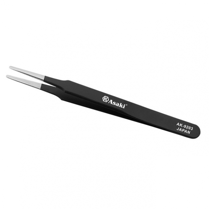 Nhíp gắp linh kiện tĩnh điện mũi bằng Asaki AK-9203
