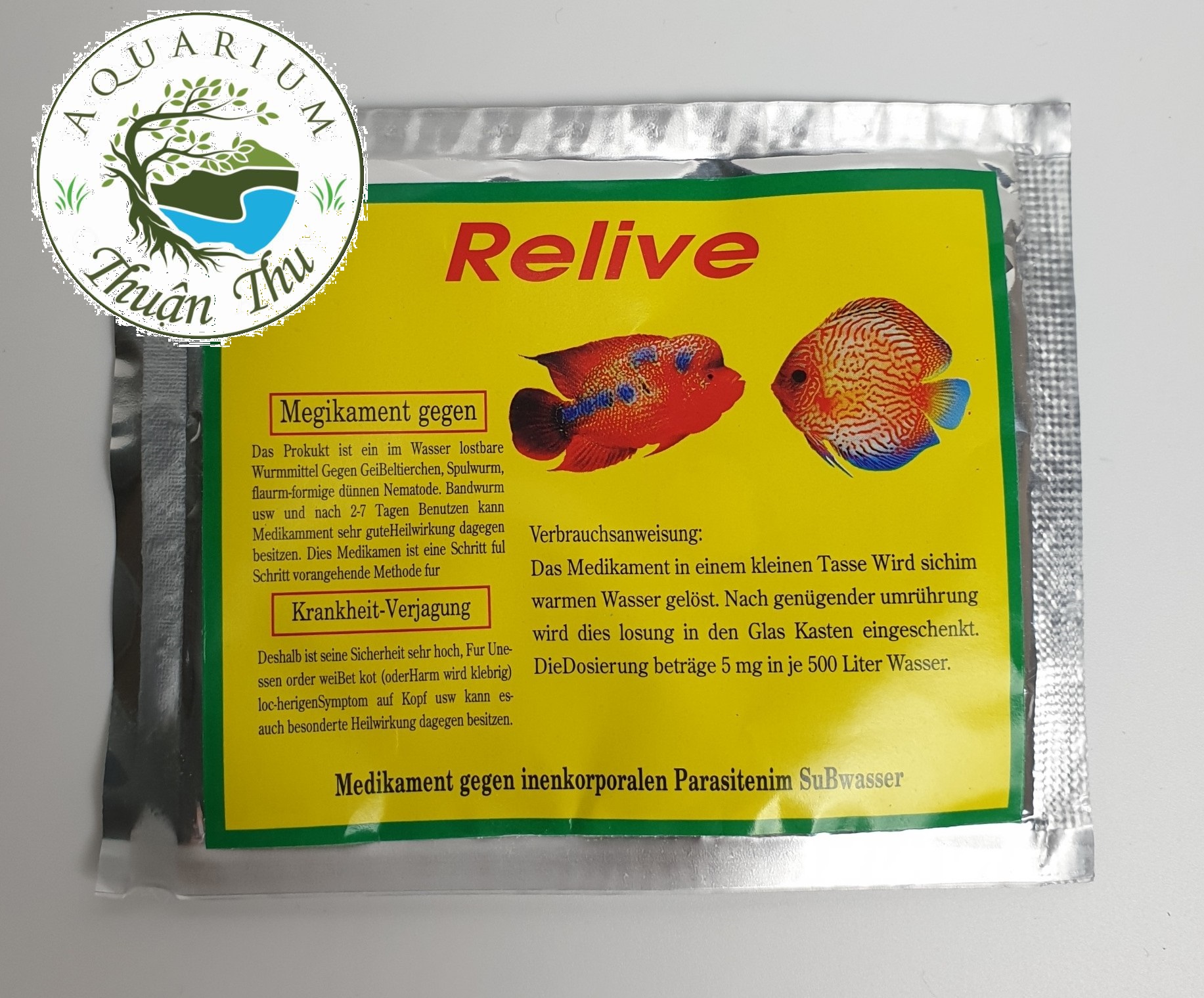 Bột Xử Lý Khi Cá Bị Sình Bụng Phân Trắng Relive