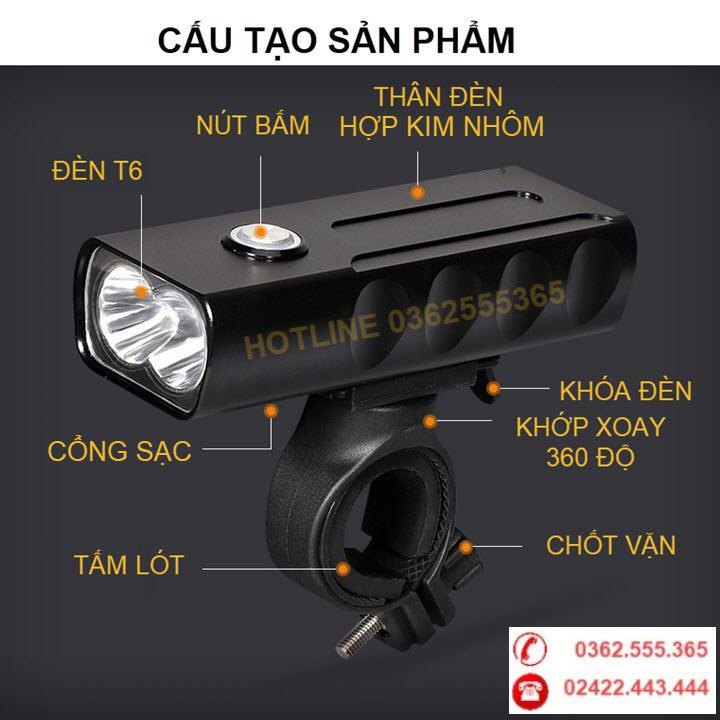 Đèn xe đạp - Đèn pha xe đạp - Đèn xe đạp siêu sáng BX2