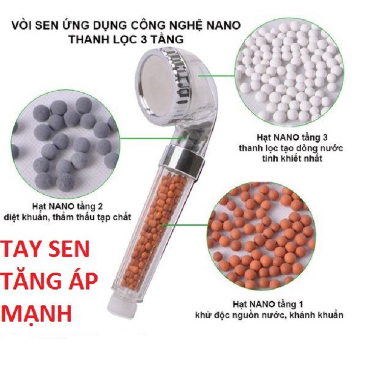 Bộ Vòi Hoa Sen Tăng Áp Siêu Bền