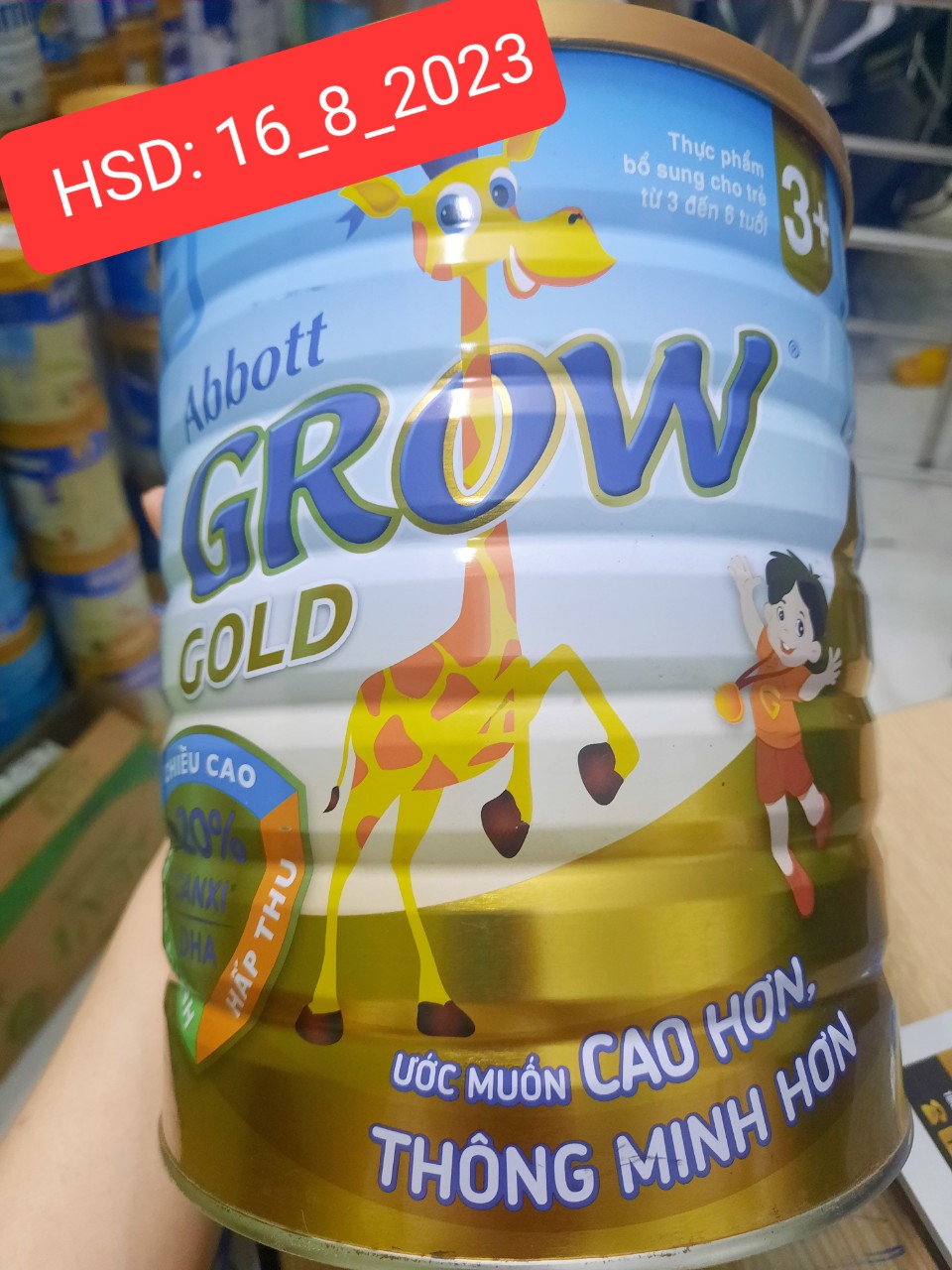 Sữa Abbott Grow Gold 3+ 1,7kg HSD 12-2024