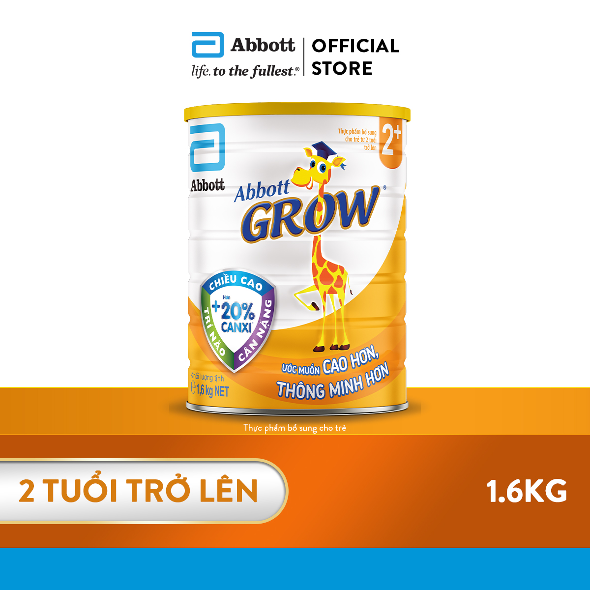 Sữa bột Abbott Grow 2+ Hương Vani  1.6kg