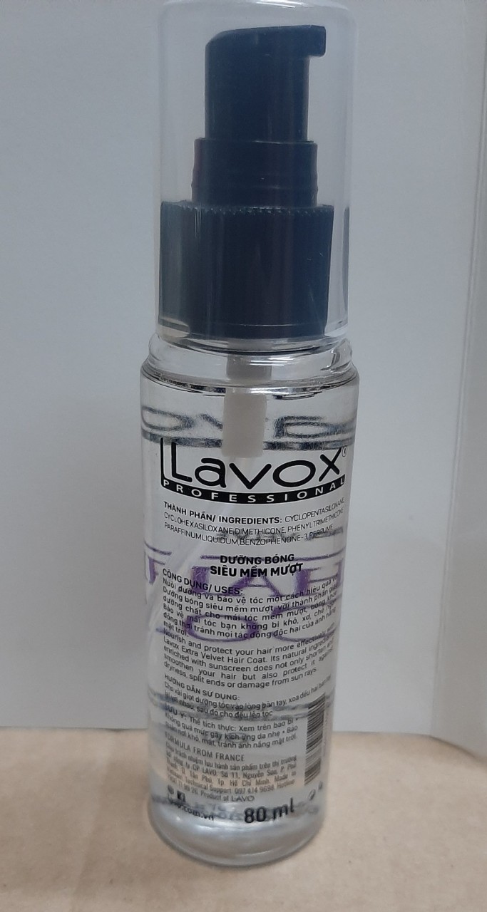Dầu bóng dưỡng tóc Lavox 80ml