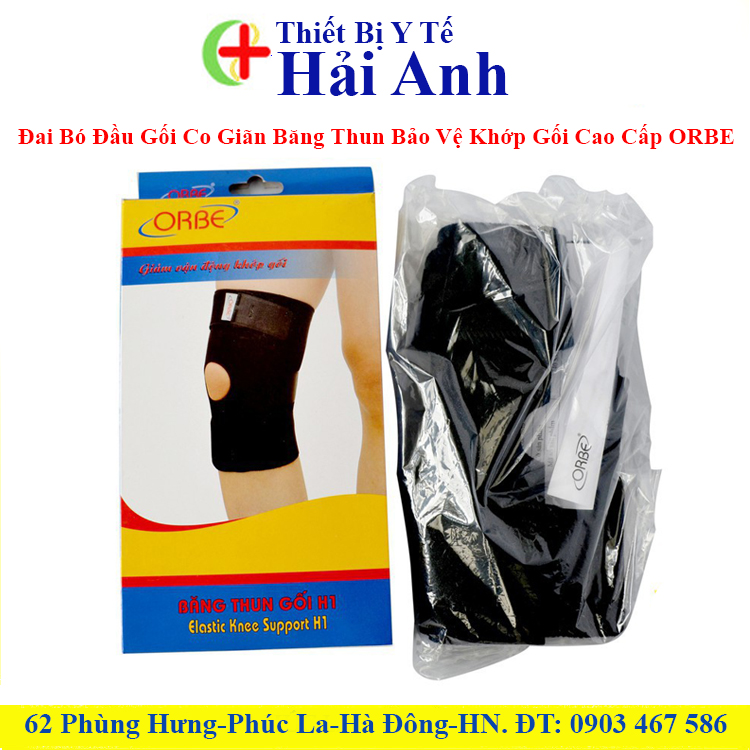 Đai bó đầu gối co giãn băng thun bảo vệ khớp gối cao cấp orbe