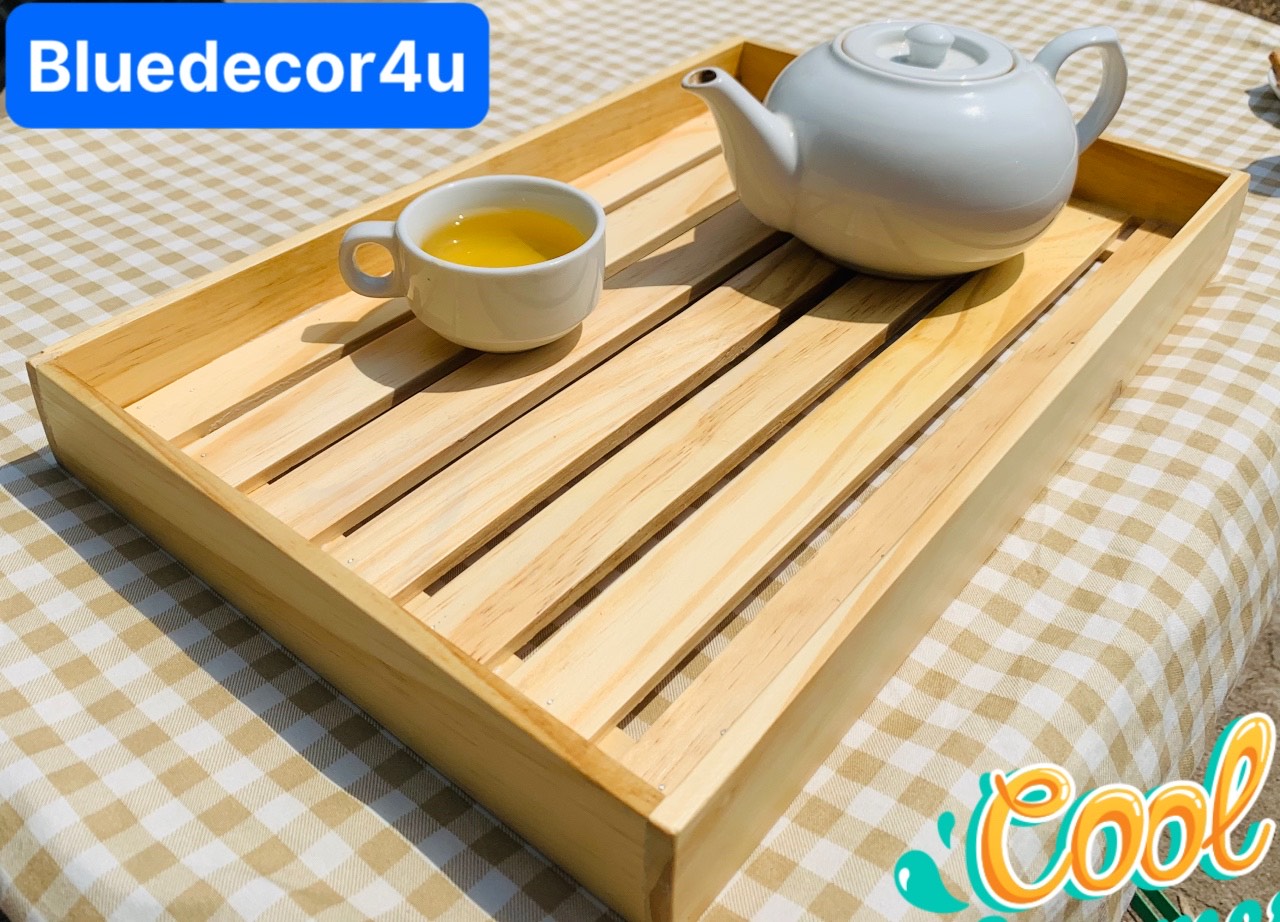 Khay Gỗ Đa Năng Size 40x25cm - Khay Trà - Khay Gỗ Decor