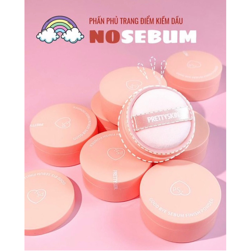Phấn phủ bột kiềm dầu PrettySkin Goodbye Sebum Finish Powder