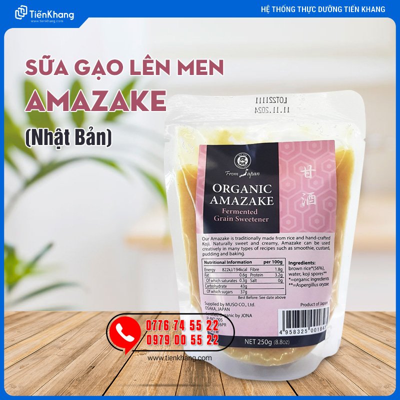 Sữa Gạo Lên Men Amazake Nhật Bản - Bịch (250gram)