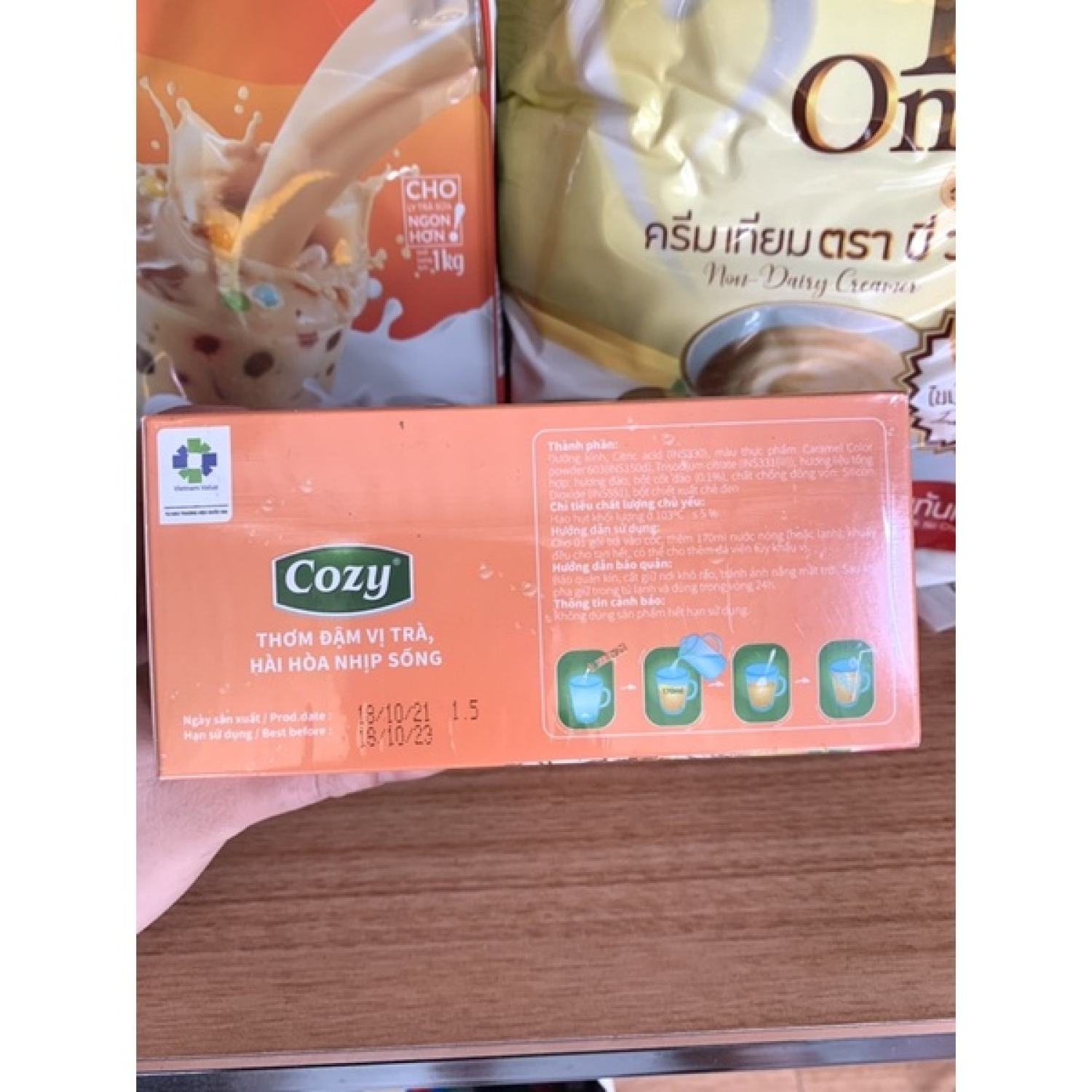 Trà Đào Hoà Tan Cozy Ice Tea-270g (18 gói)