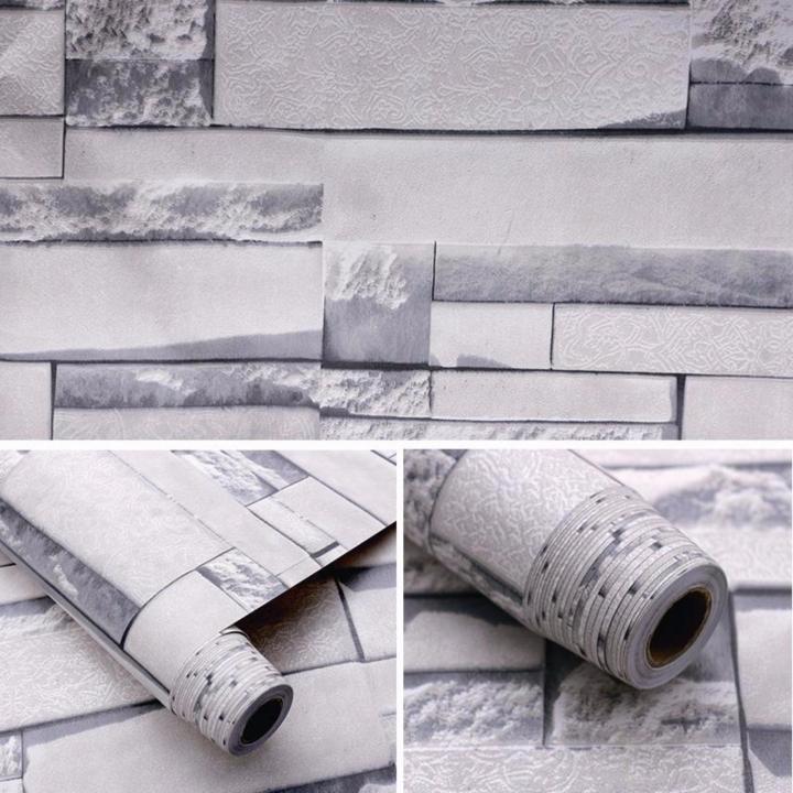 5M Giấy Dán Tường - Decal dán tường - Gạch Trắng-HPMWallpaper