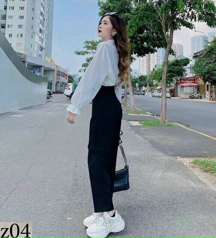[Hàng Cao Cấp SALE ] SÉT ÁO + QUẦN SƠ MI TRẮNG NÀNG THƠ