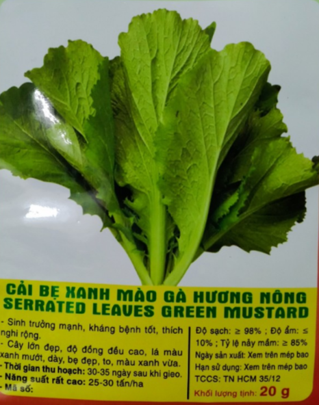 HẠT CẢI BẸ XANH MÀO GÀ - GÓI 20 GRAM